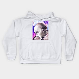 Bartolomé de las Casas Pink Portrait | Bartolomé de las Casas Artwork 8 Kids Hoodie